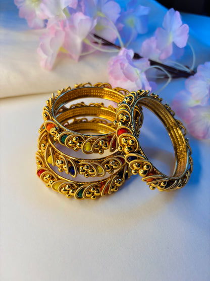 Traditional Gold-Plated Bangles