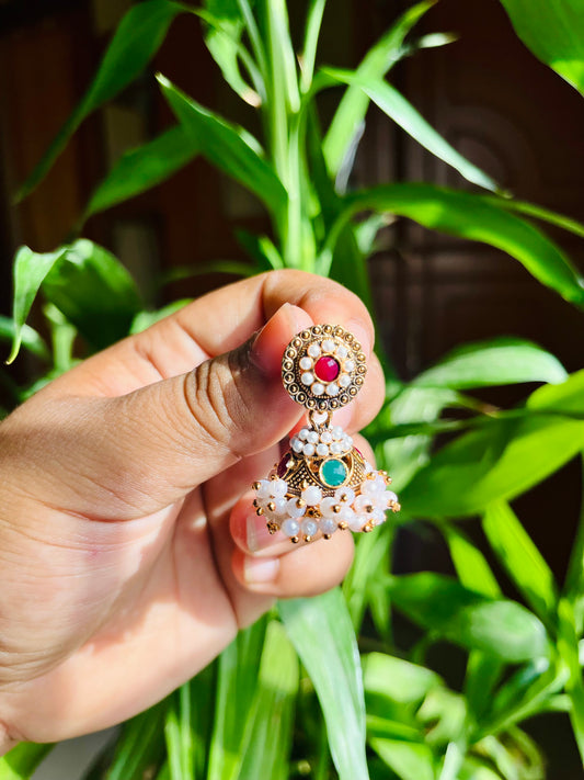 Antique kemp Jhumka (JYO6123)