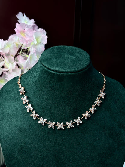 Crystal Drop Necklace Set
