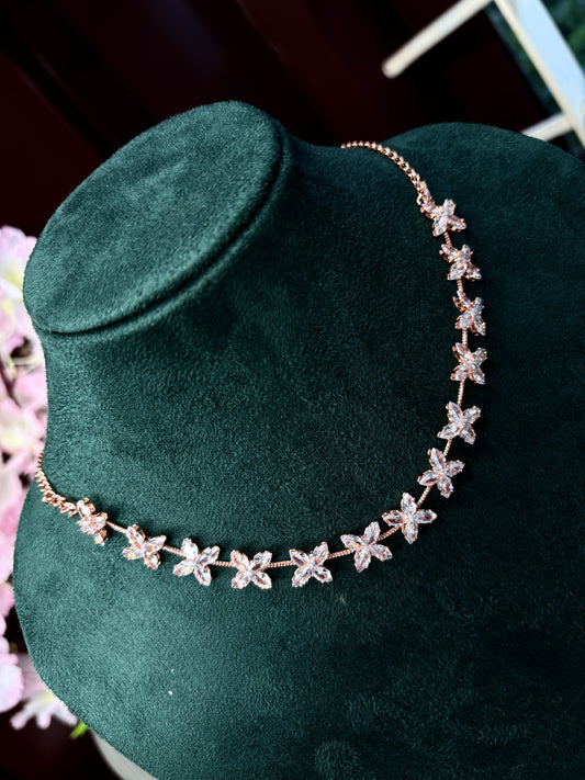 Crystal Drop Necklace Set