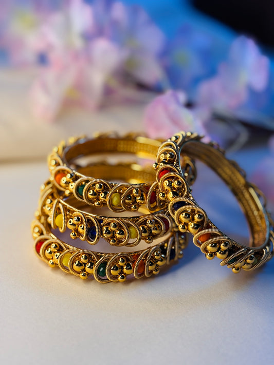 Traditional Gold-Plated Bangles