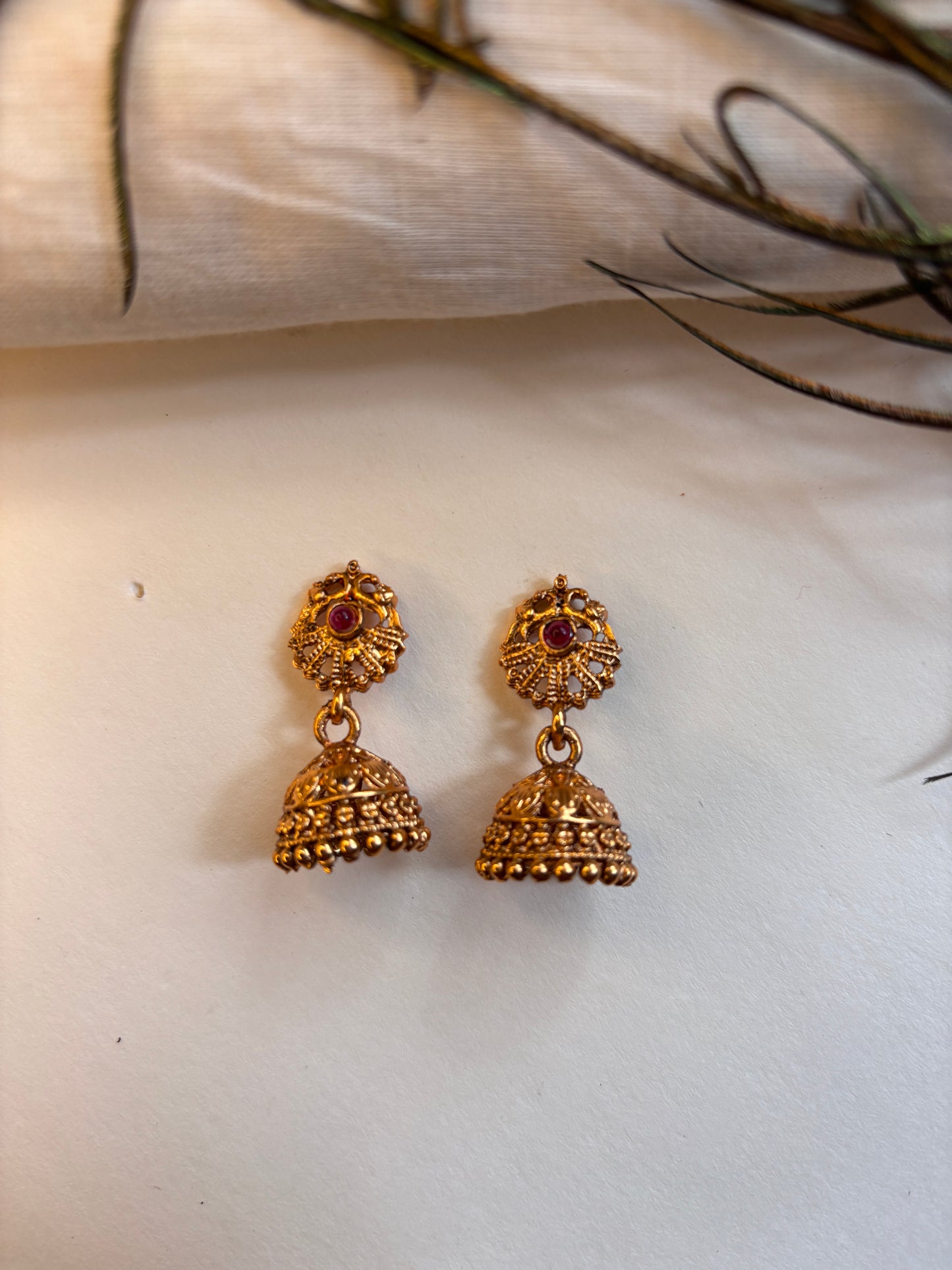 Antique Lakshmi Temple Jewellery Set with Earrings (JYO7133)