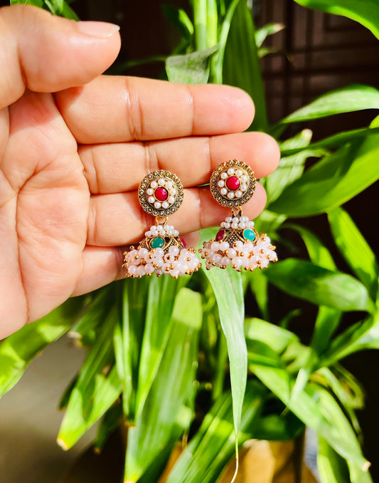 Antique kemp Jhumka (JYO6123)