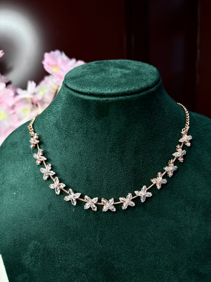Crystal Drop Necklace Set