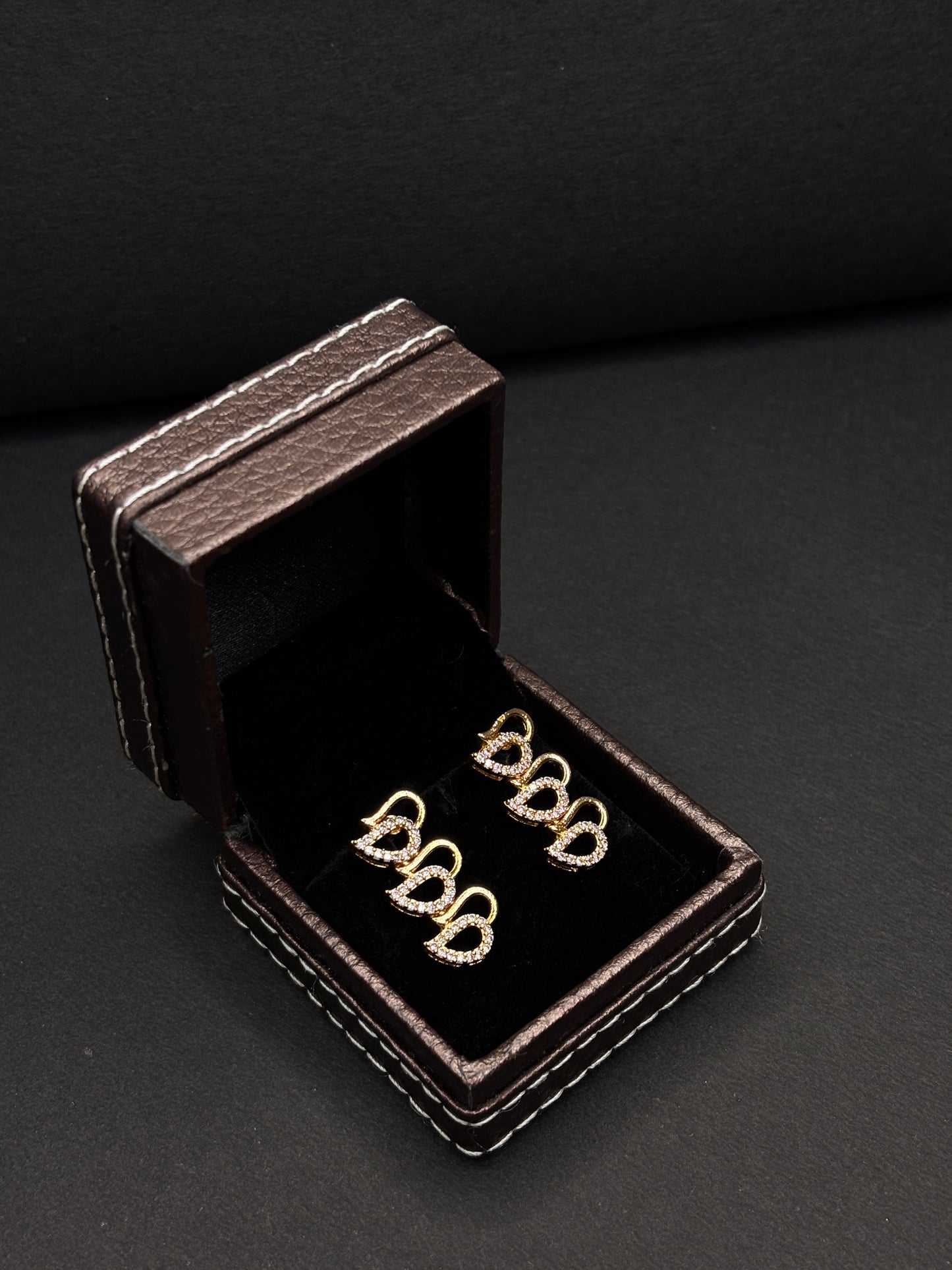 Premium AD Diamond Necklace with Earrings [JYO4978]