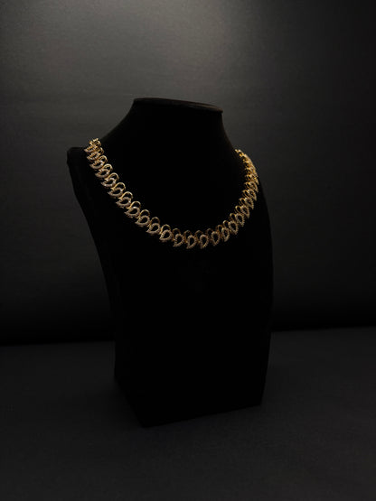 Premium AD Diamond Necklace with Earrings [JYO4978]