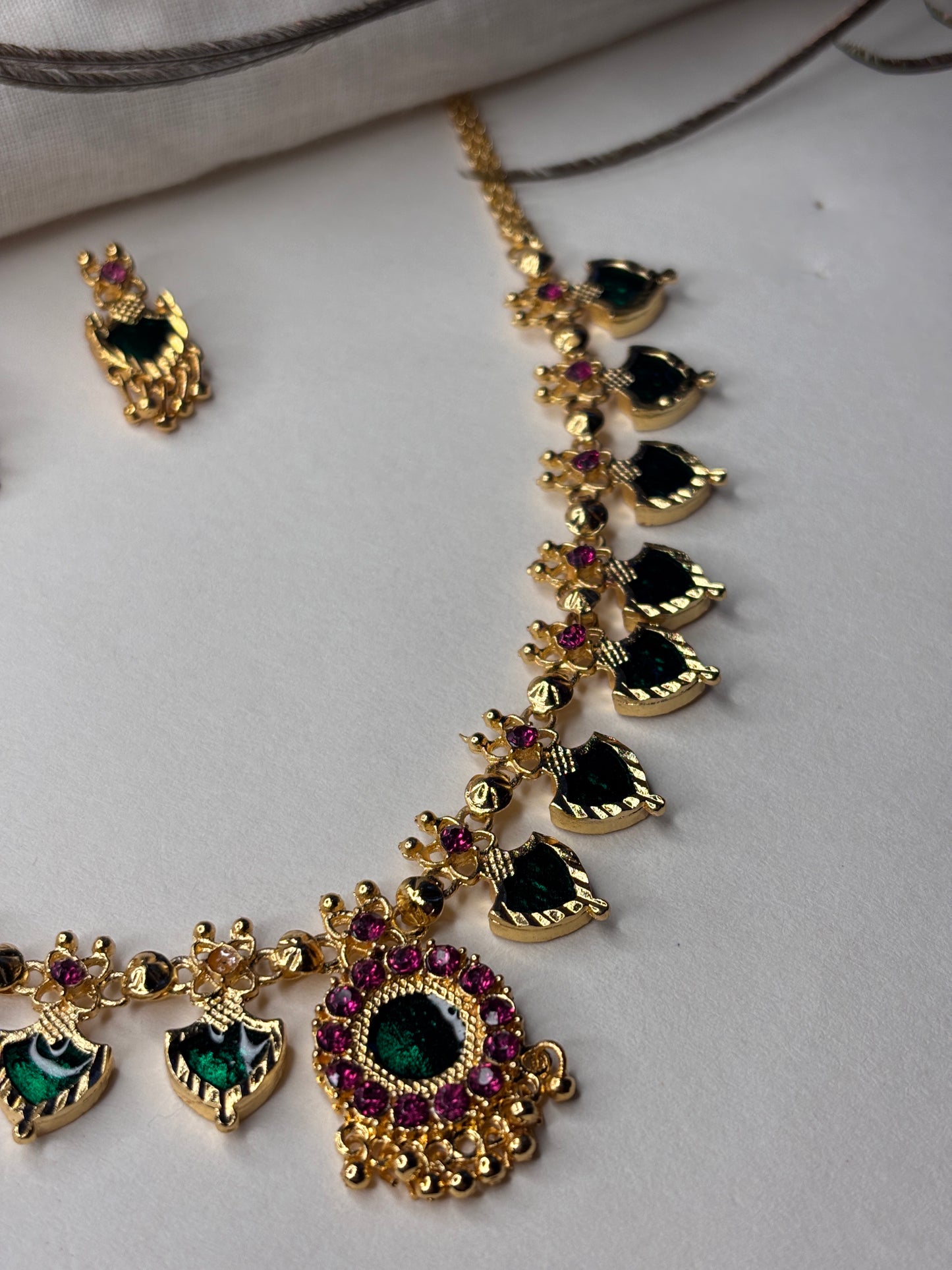 Palakka Maala with Earrings